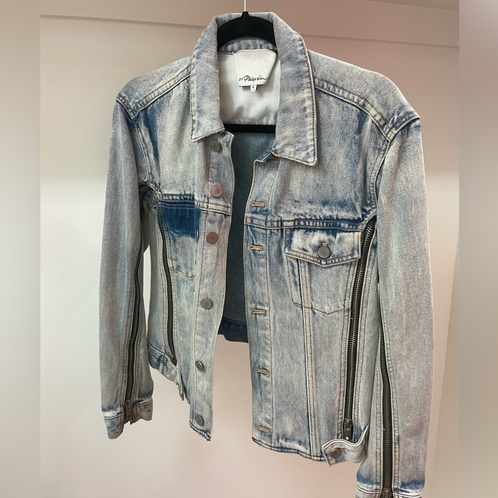 Denim Jacket Zipper Details